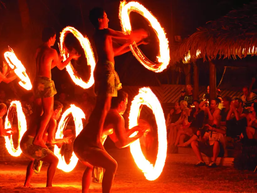 Island night show are included at many Cook Islands resorts