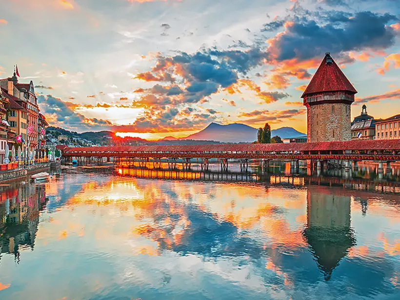 Cozy in amongst the Alps in Lucerne, known for its medieval architecture and sensational sights