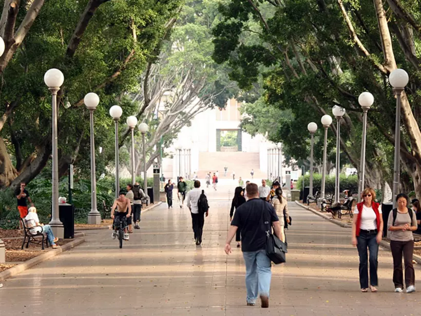 Walking through Hyde Park