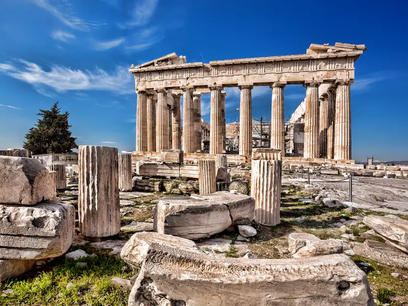 The Parthenon, the largest structure on on the Athenian Acropolis was dedicated to the goddess Athena